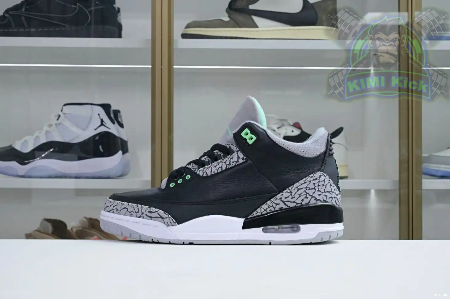 Air Green Jordan 3 Glow Kimikick 0608